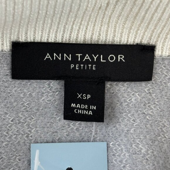 NWT Ann Taylor Petite Jacquard Leopard Knit Skirt in Gray/White Size XSP - Picture 4 of 7